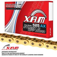 XAM Chain for Yamaha MT09 2013-2018 >525 X-Ring Gold